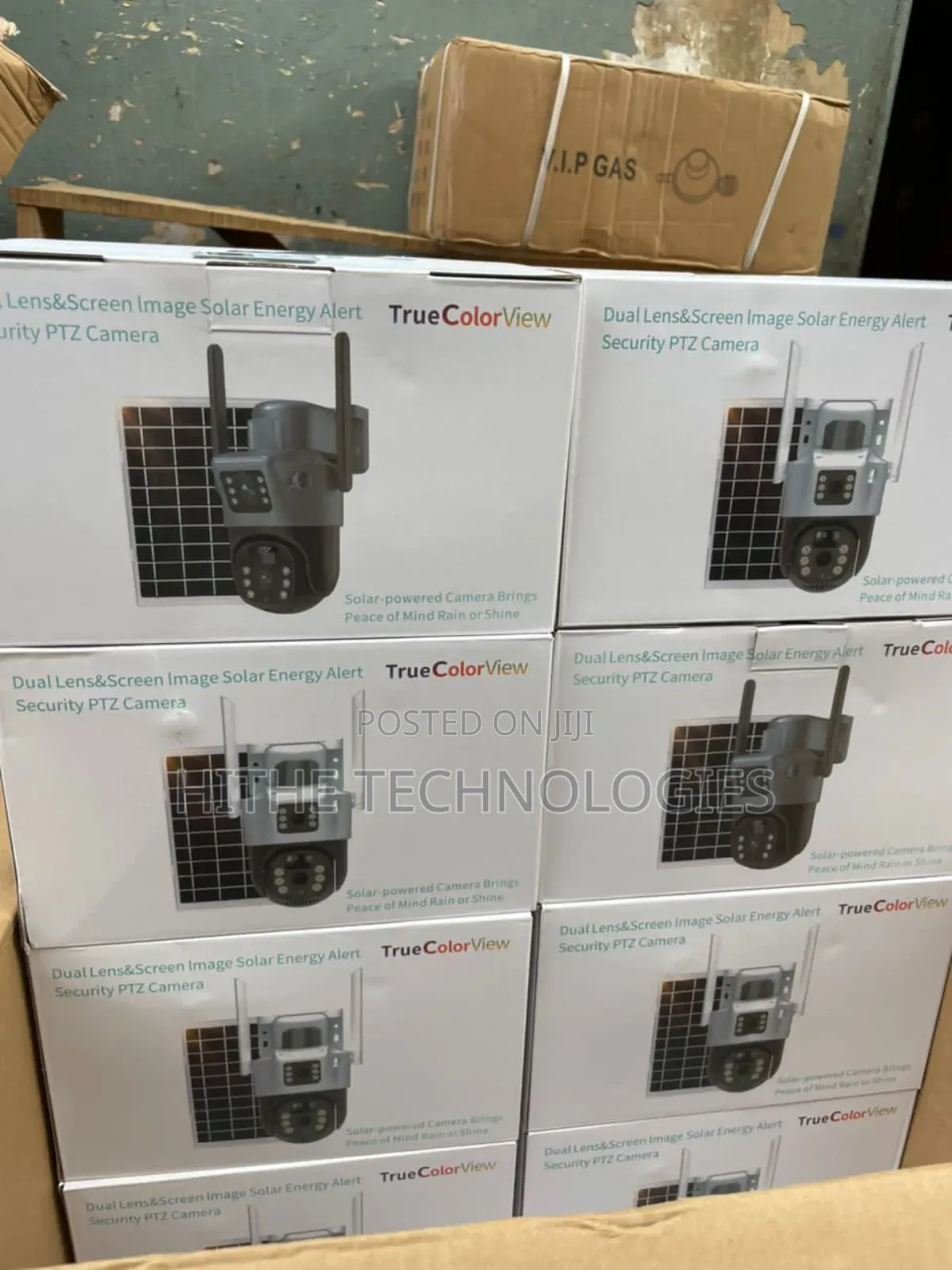 Dual Lens Screen Image Solar, Alert Security PTZ CCTV Solar Camera