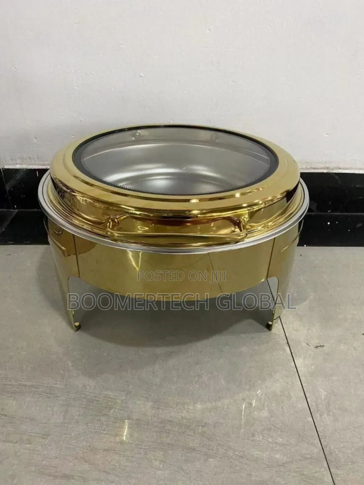 Stainless Steel Round Gold Chaffing Dish