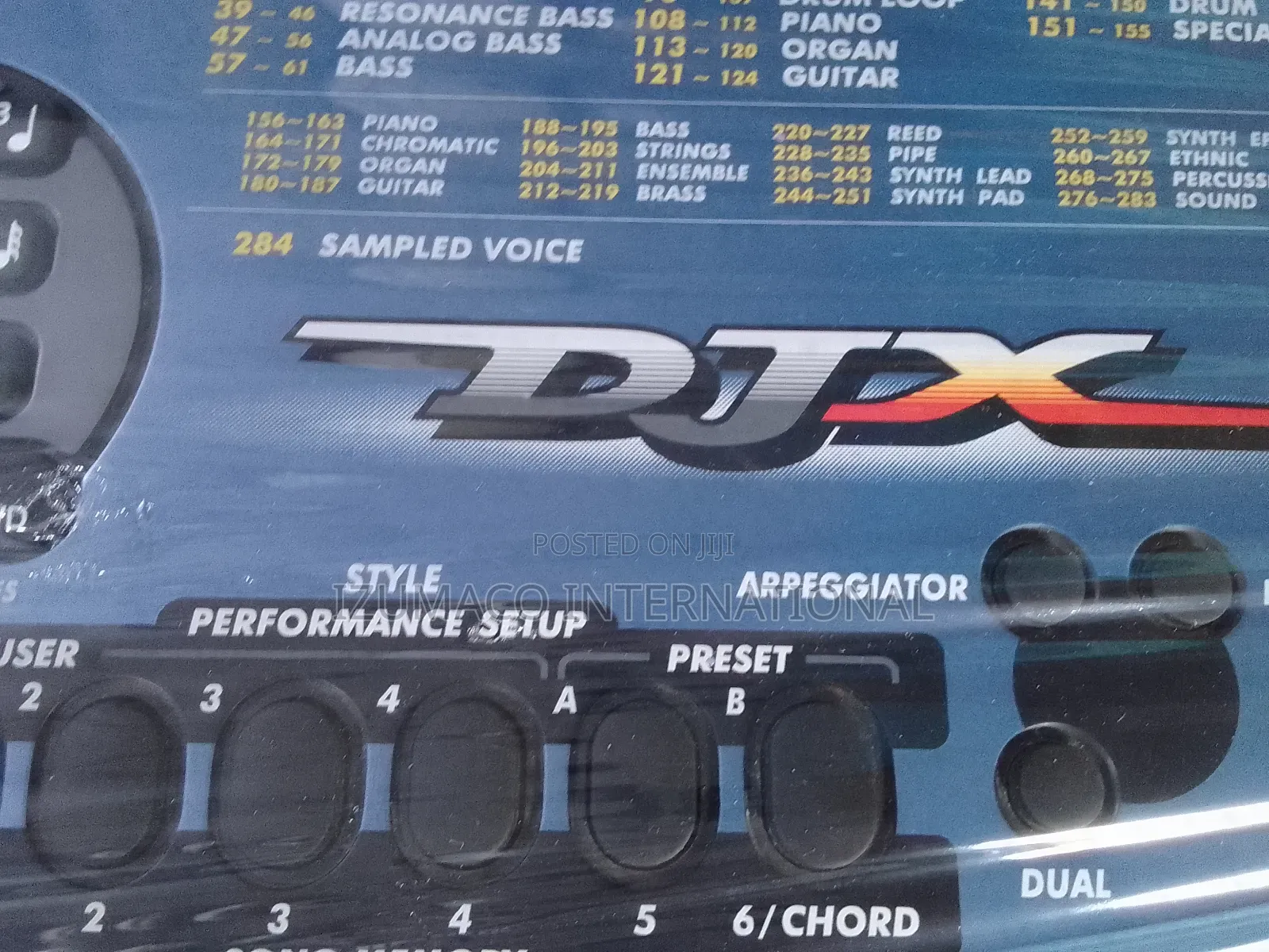 Yamaha DJX Blue Keyboard – Portable Dj Workstation for Sale
