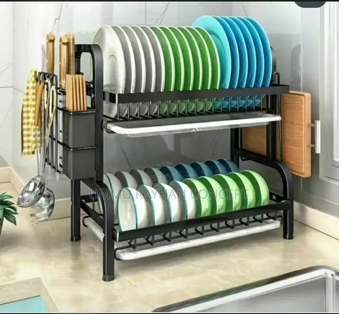 2 Layers Metal Dish Rack
