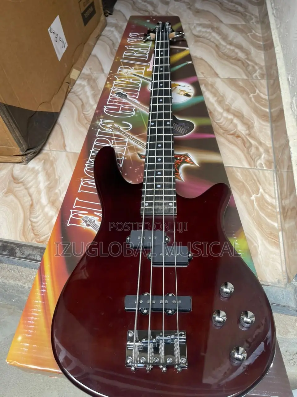 Bass Guitar 4strings Passive 24 Flat’S Professional Guiter