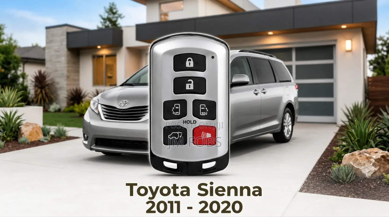 Smart Keyless Fob Transmitter for Toyota Sienna