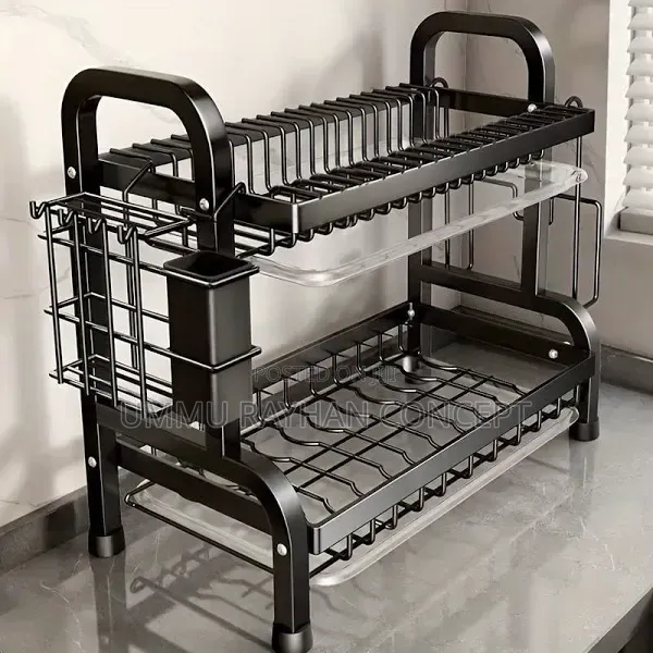 2 Layers Metal Dish Rack