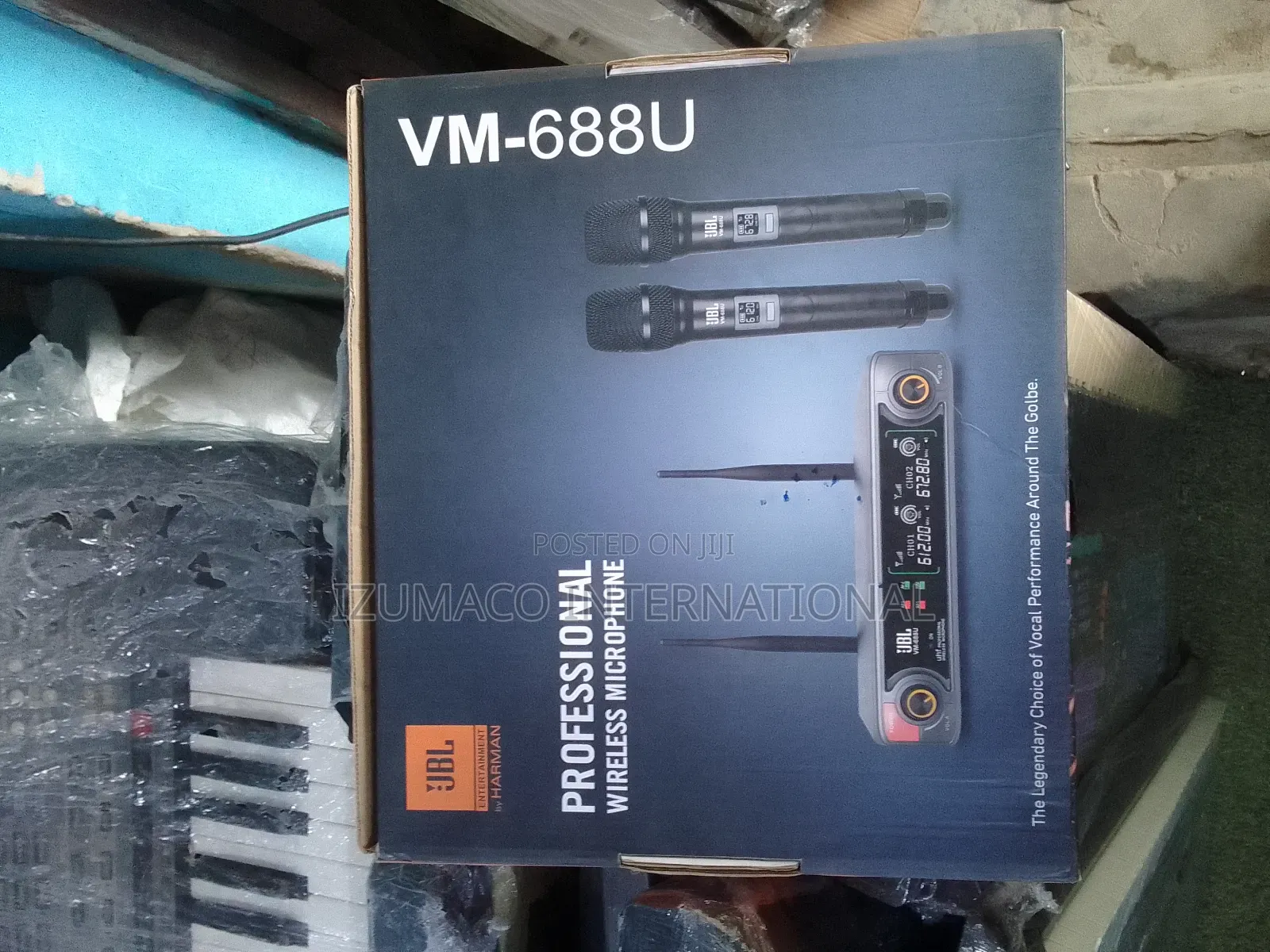 JBL Vm-688u Wireless Microphone – Brand New Dual Handheld