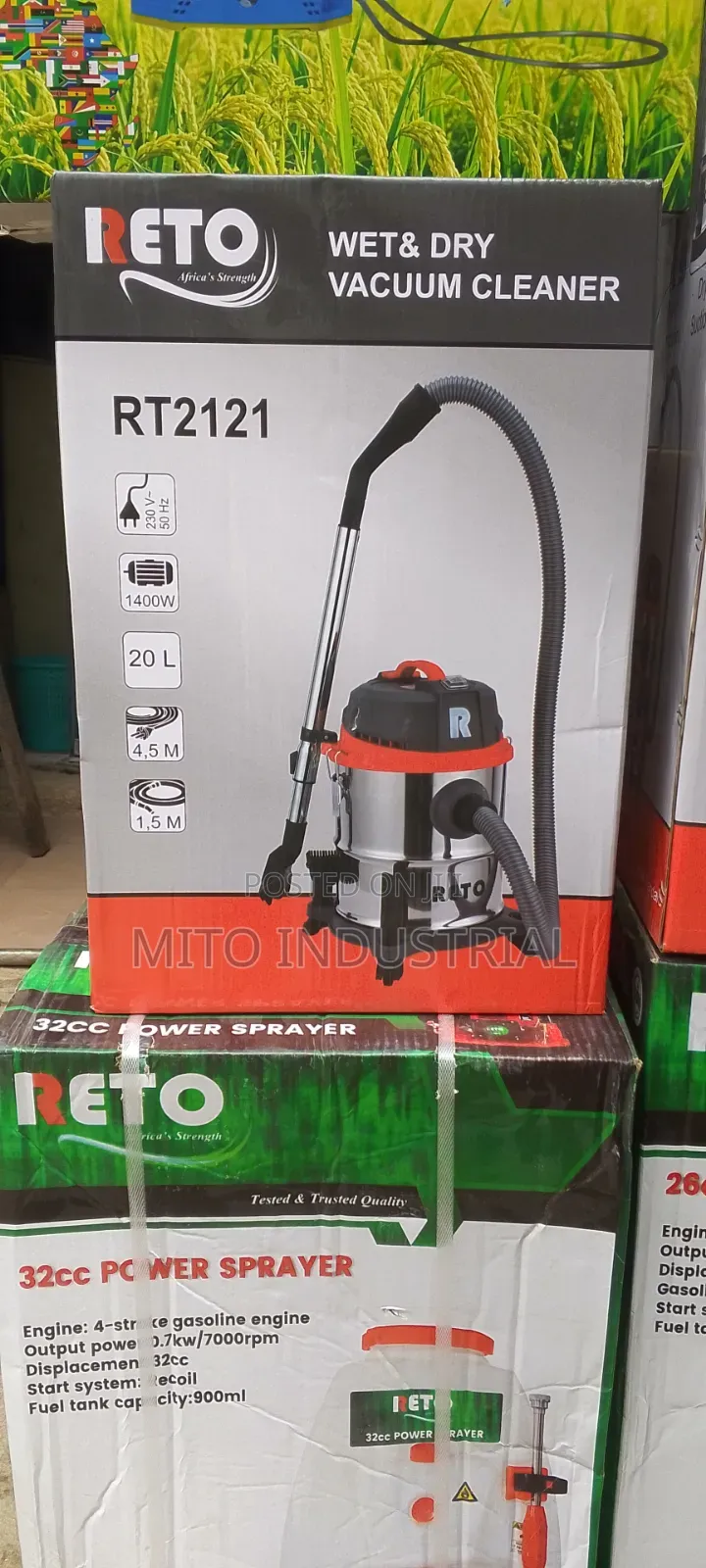Reto Wet and Dry Vacuum Cleaner