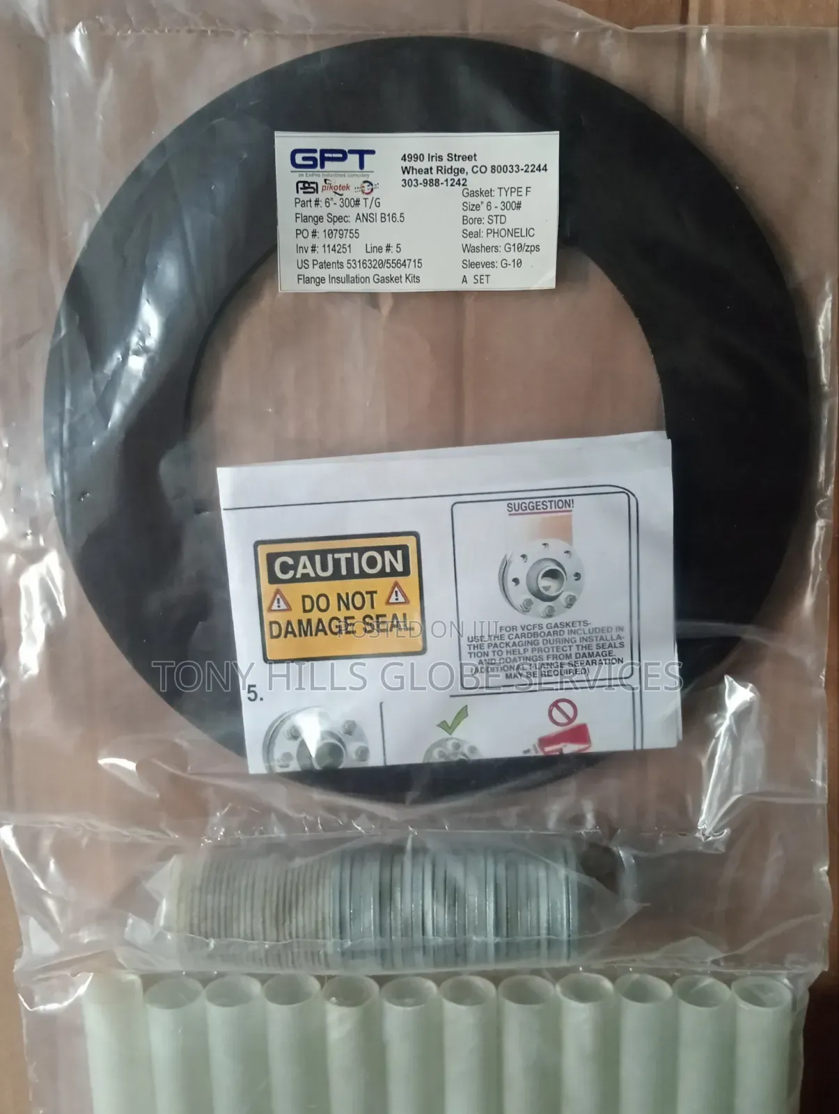 6x300 GPT Insolation Gasket Kit Phenolic