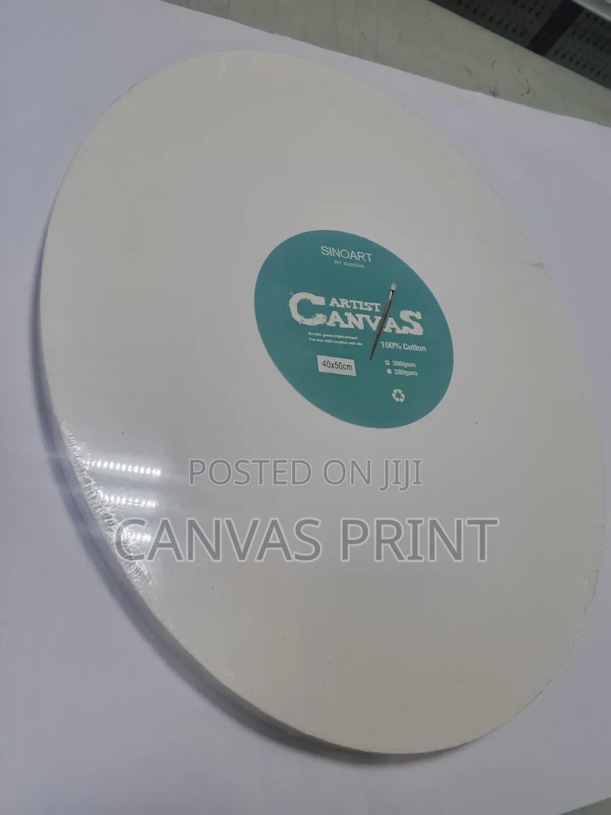 Oval Stretched Canvas