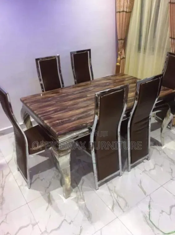 Marble Dining Table With Six Chairs