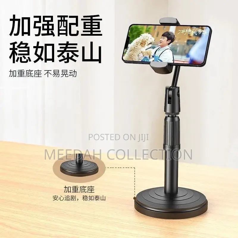 Telescopic Desktop Phone Stand – Rotatable Height Adjustable