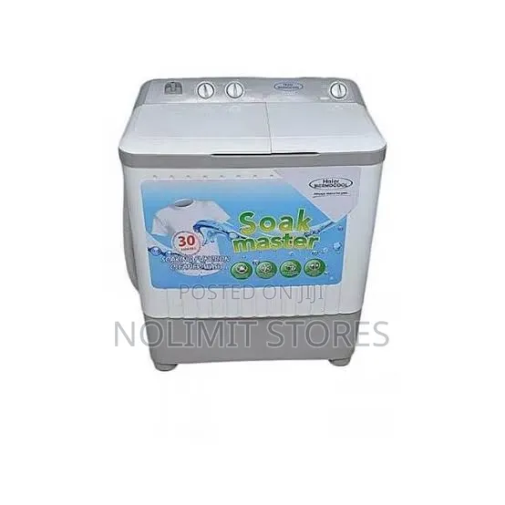 Haier Thermocool 6kg Top Load Semi Automatic Washing Machine - Grey