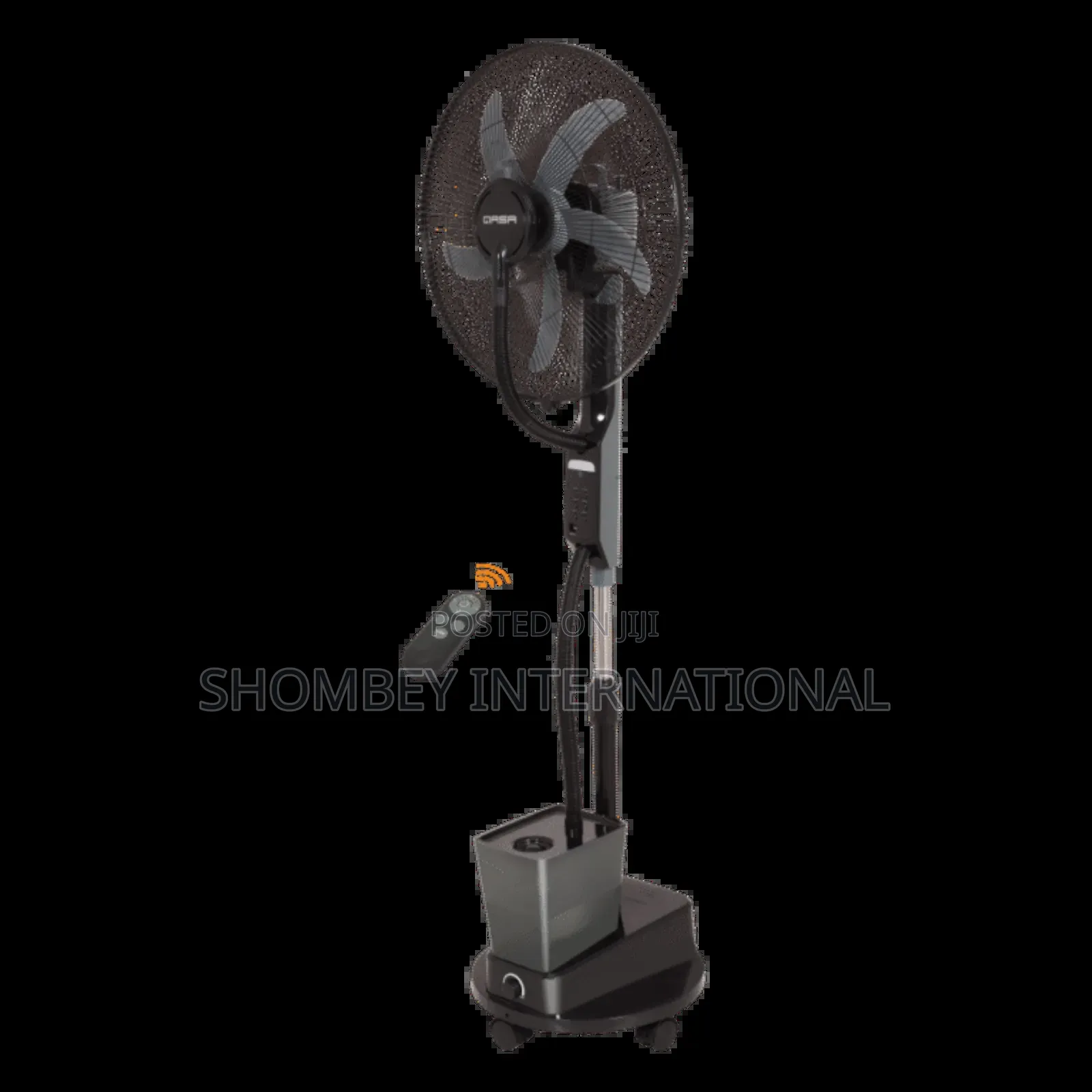 Qasa 18" Forest Mist Rechargeable Solar Fan
