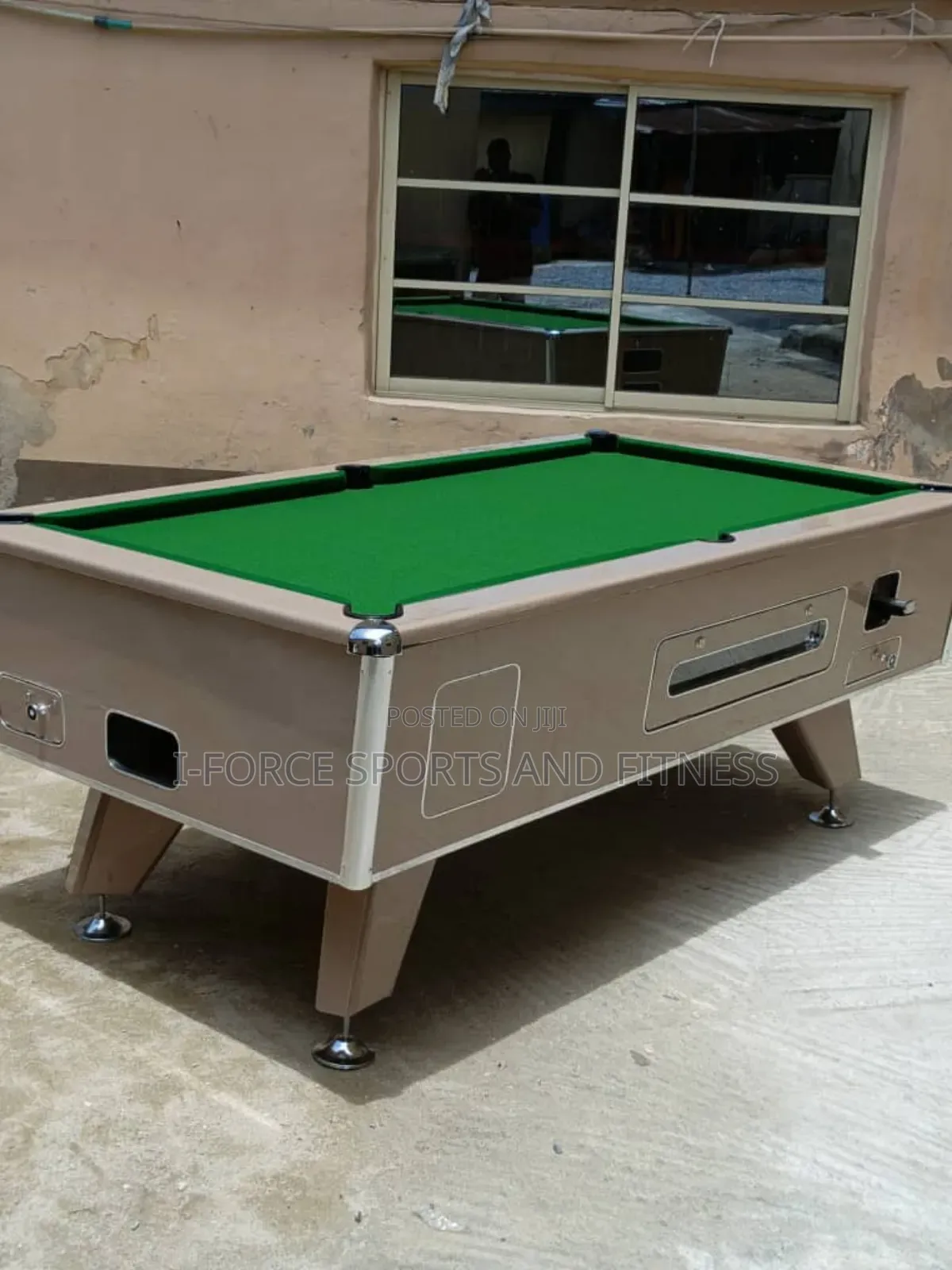 Marble and Coin Operated Snooker Board