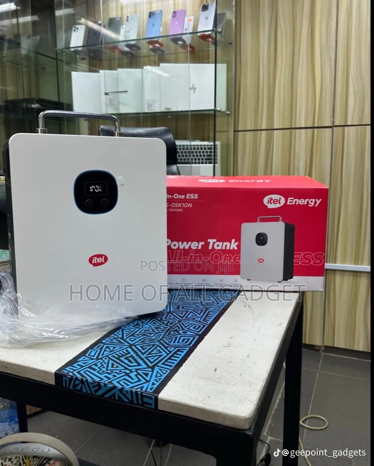 Itel Energy 500w Inverter Power Tank + 1kwh Battery All-in-One Solar