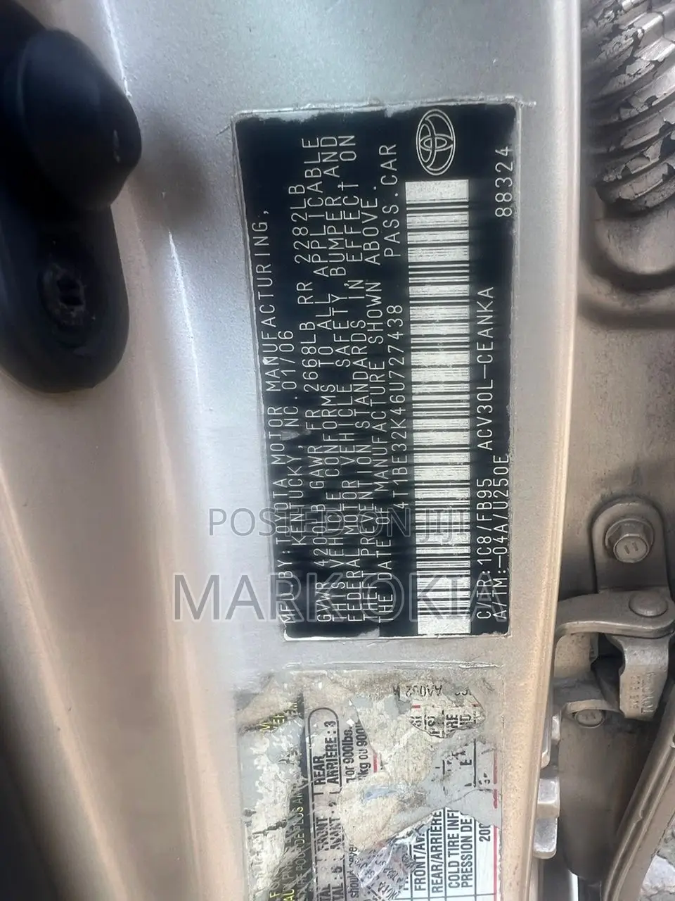 Toyota Camry 2006 Gold