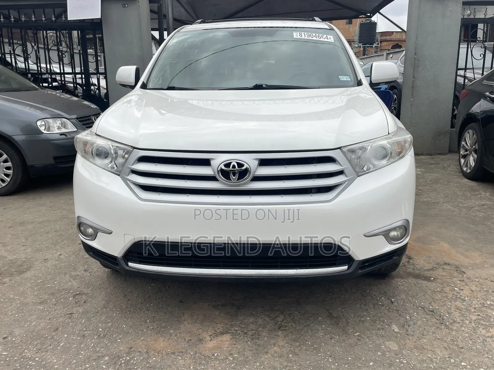 Toyota Highlander Limited 2012 White