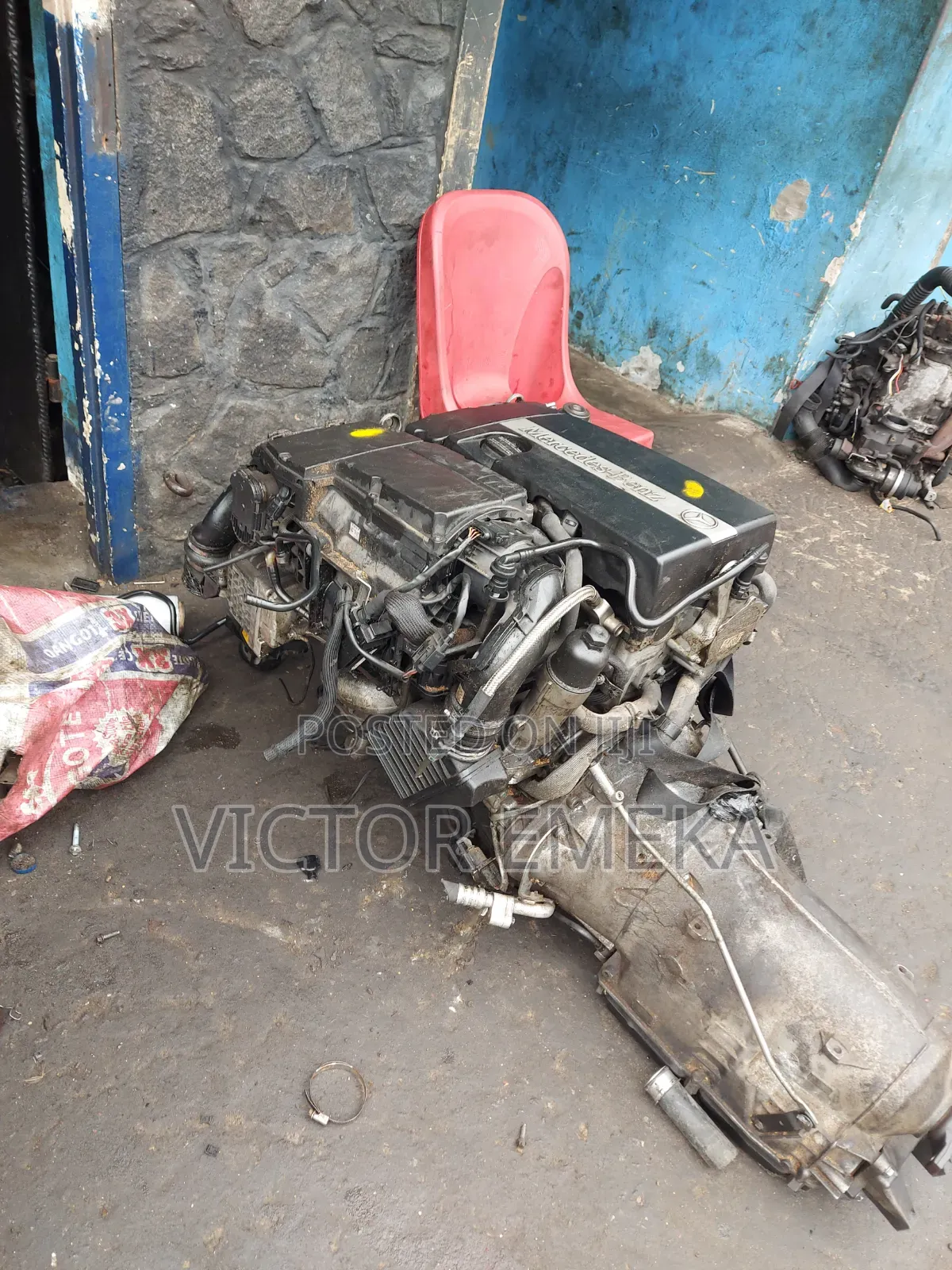Complete Engine and Gear Box 271 for C230 203 Mercedes Benz