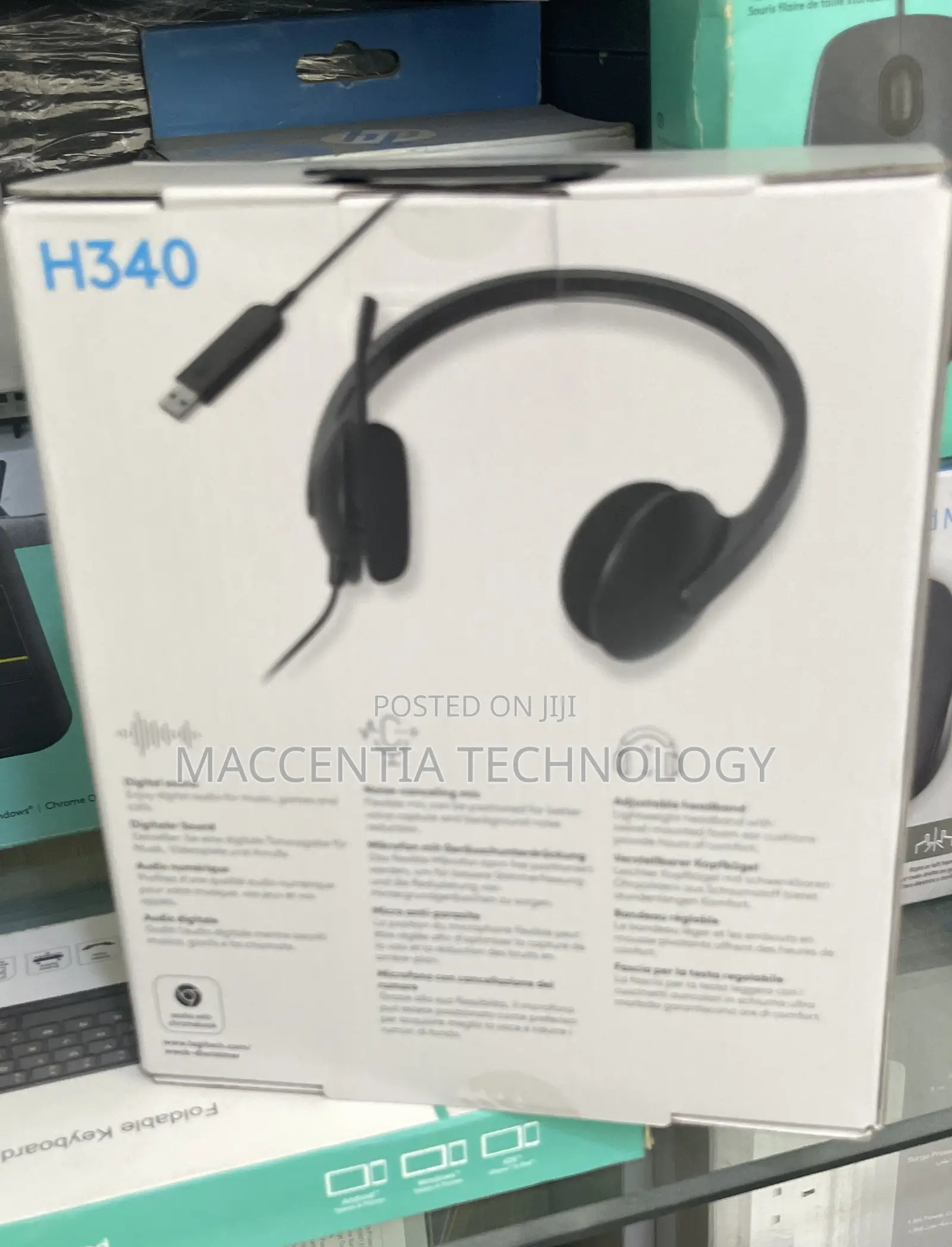 Logitech H340 Usb Pc Headset With Noise-cancelling Mic