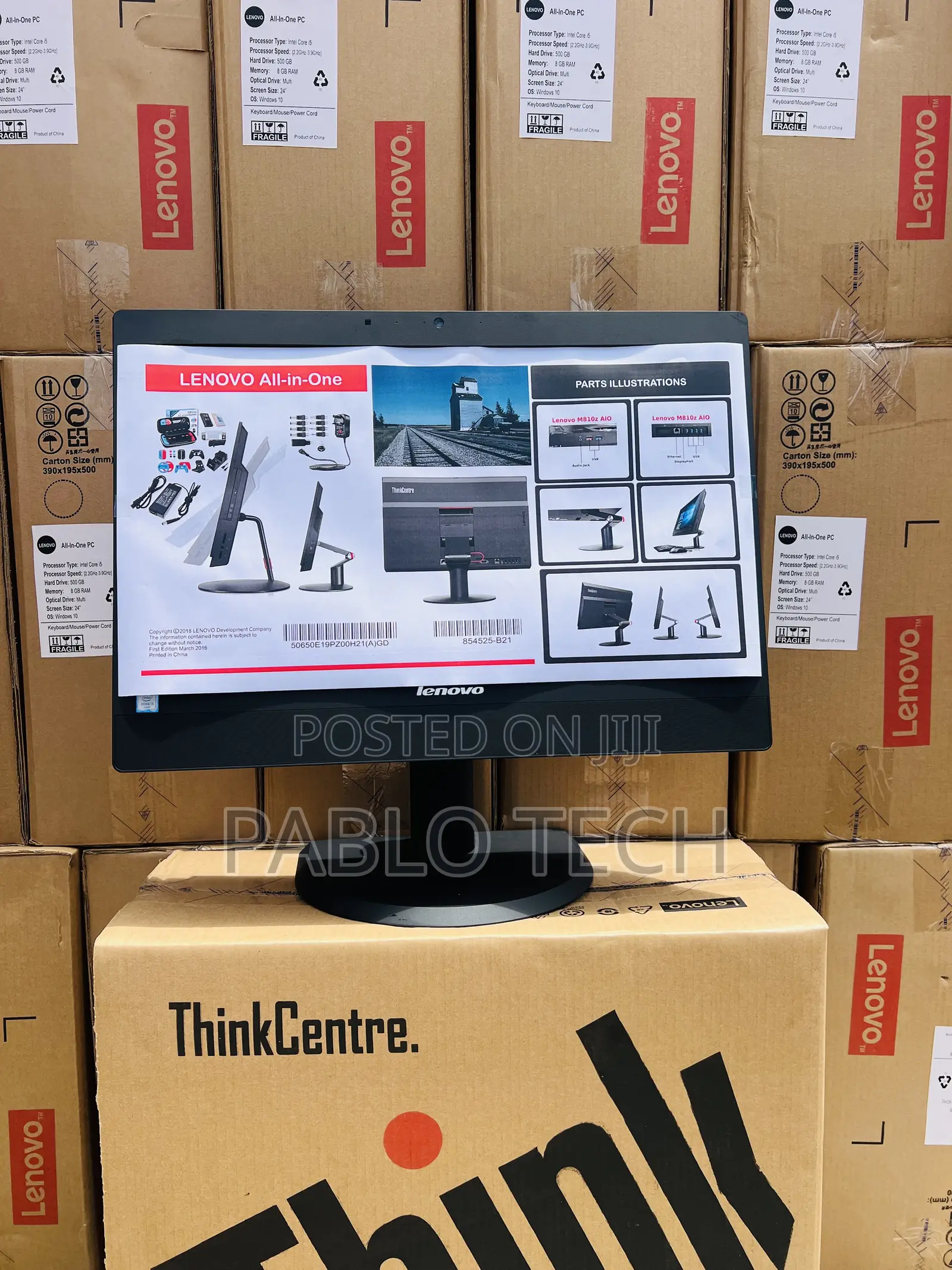 New Desktop Computer Lenovo ThinkCentre M93 8GB Intel Core i5 HDD 500GB