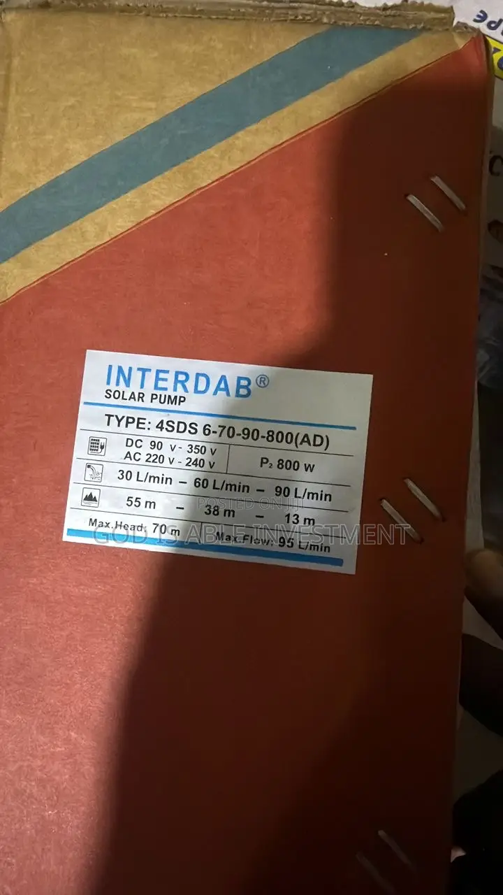 Interdab Ac/Dc Pump ( Solar Pump)