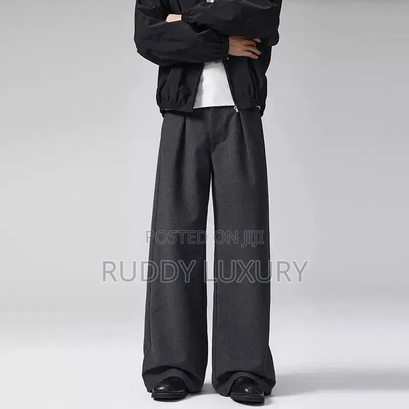 Classic Tailored Wide-Leg Trousers