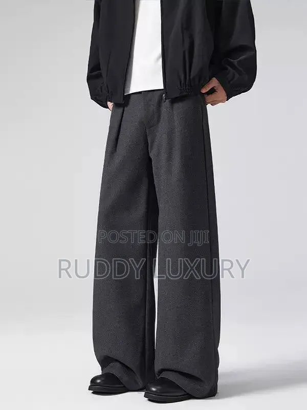 Classic Tailored Wide-Leg Trousers