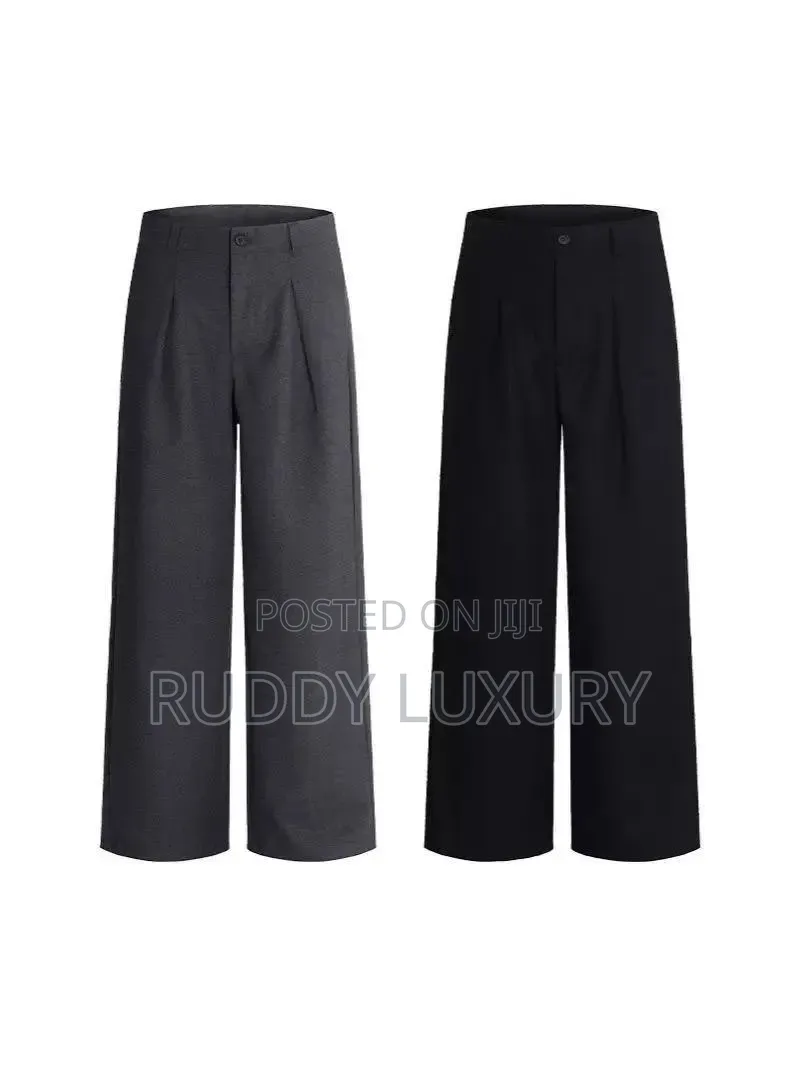 Classic Tailored Wide-Leg Trousers
