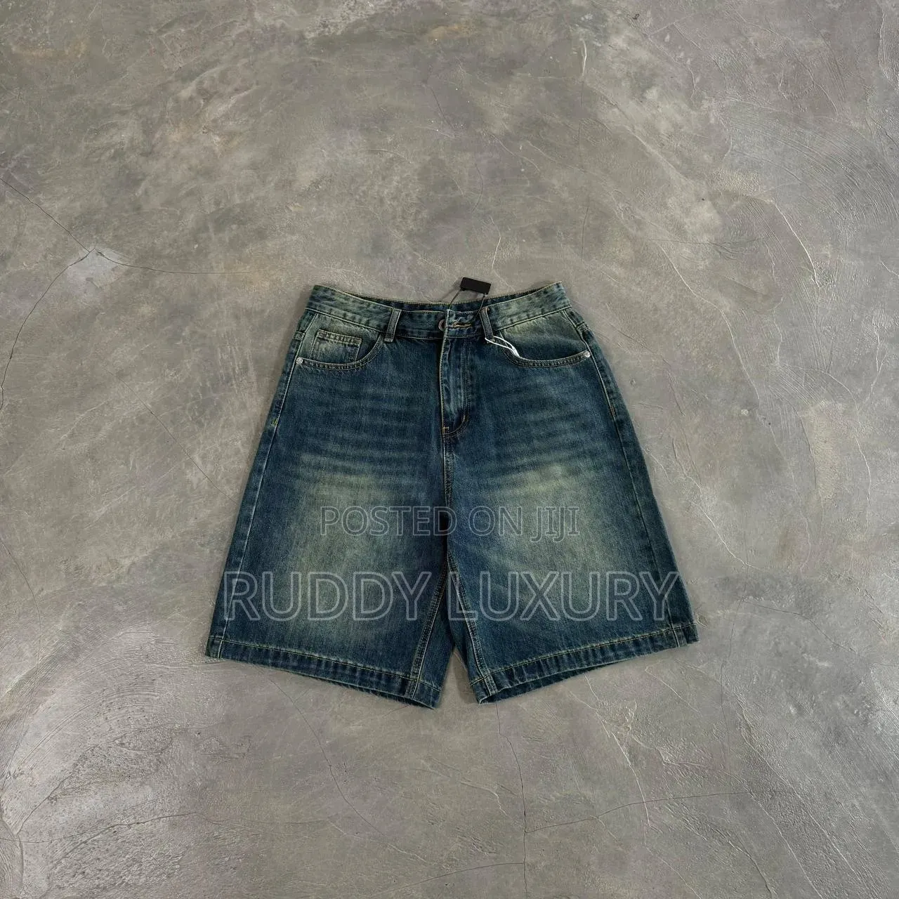 Vintage Dark Wash Denim Shorts