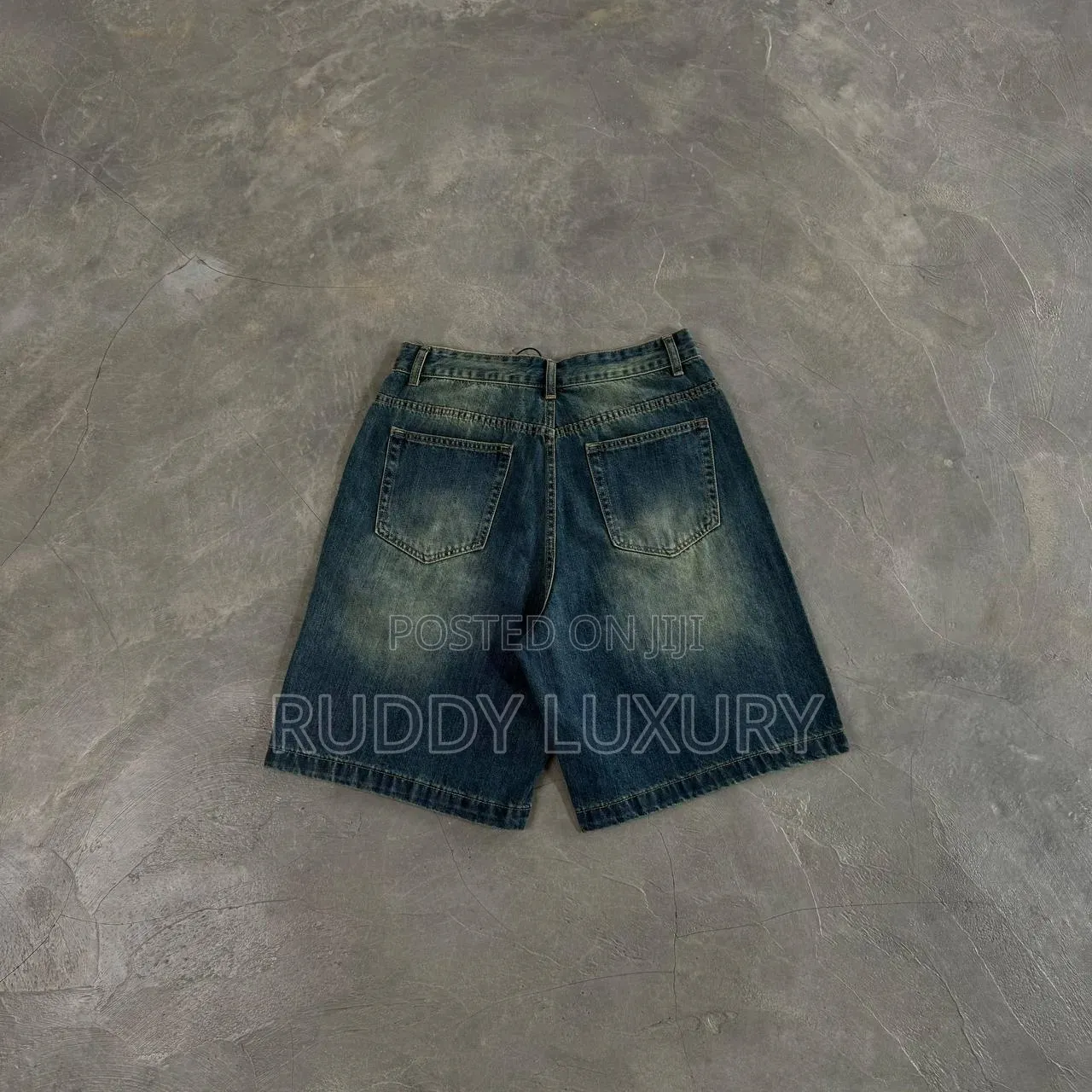 Vintage Dark Wash Denim Shorts