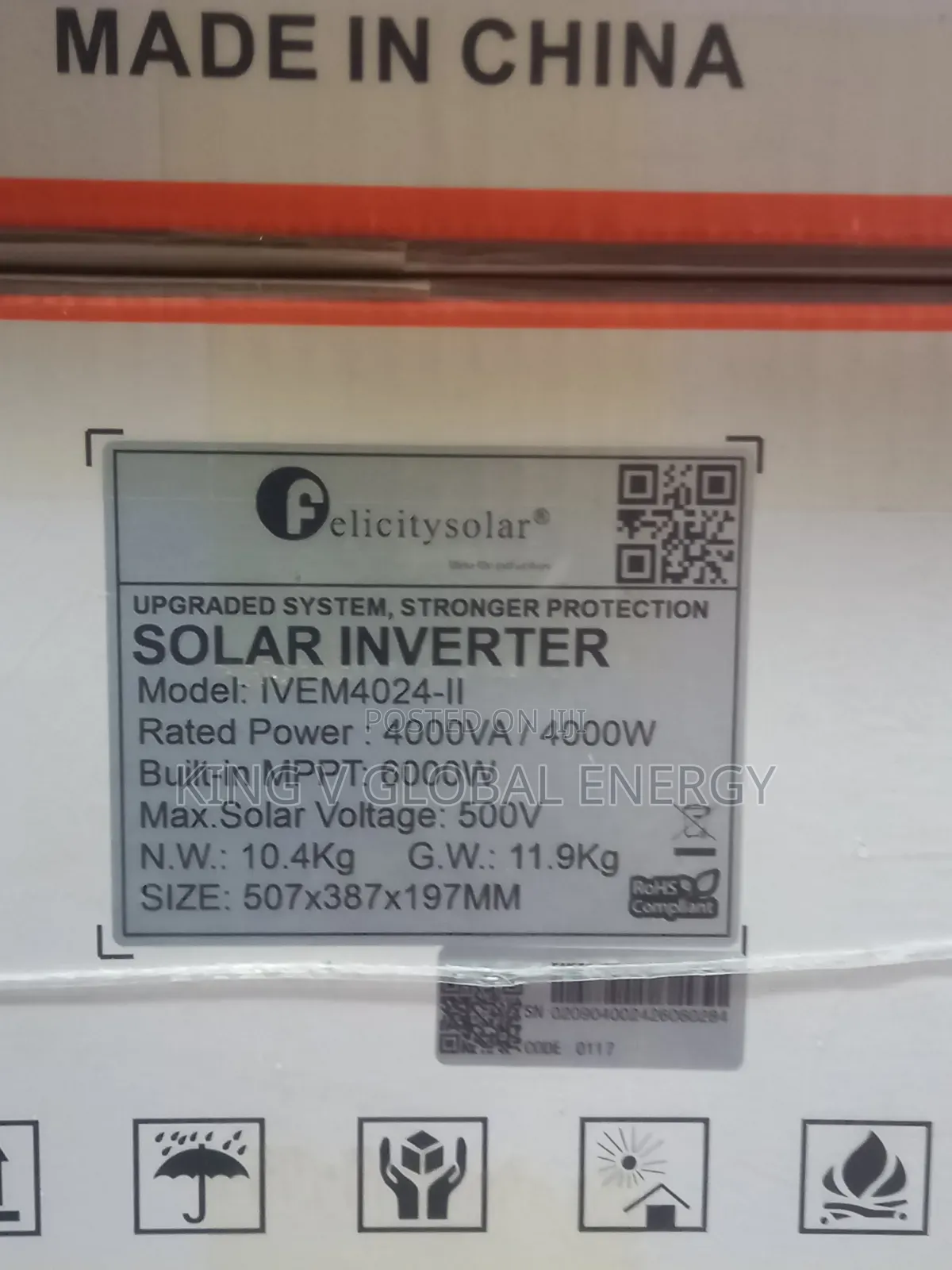 Felicity Solar 4kva/24v Hybrid Solar Inverter