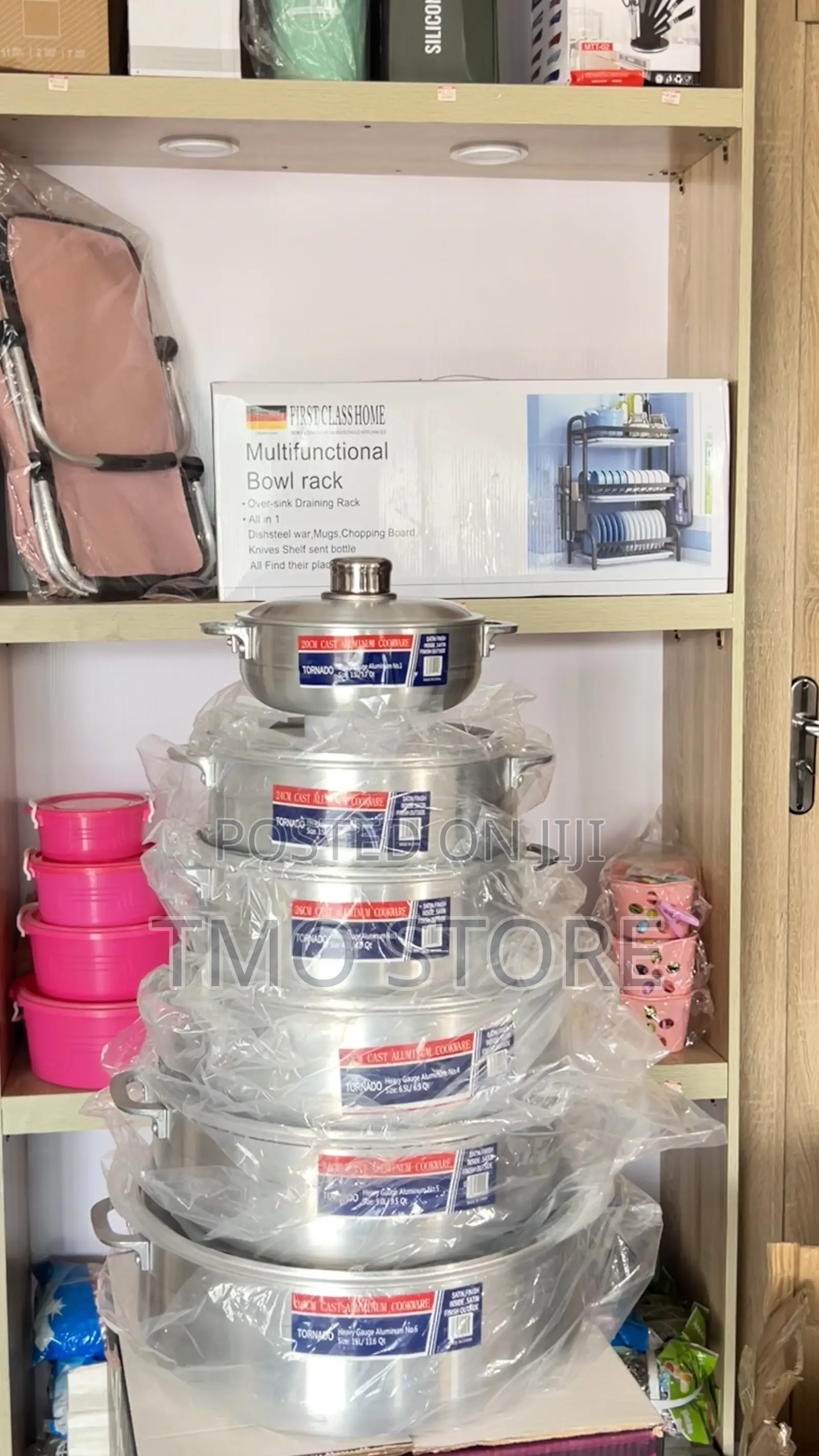 6pcs Tornado Aluminium Cookware Set, Aluminium Stock Pot,