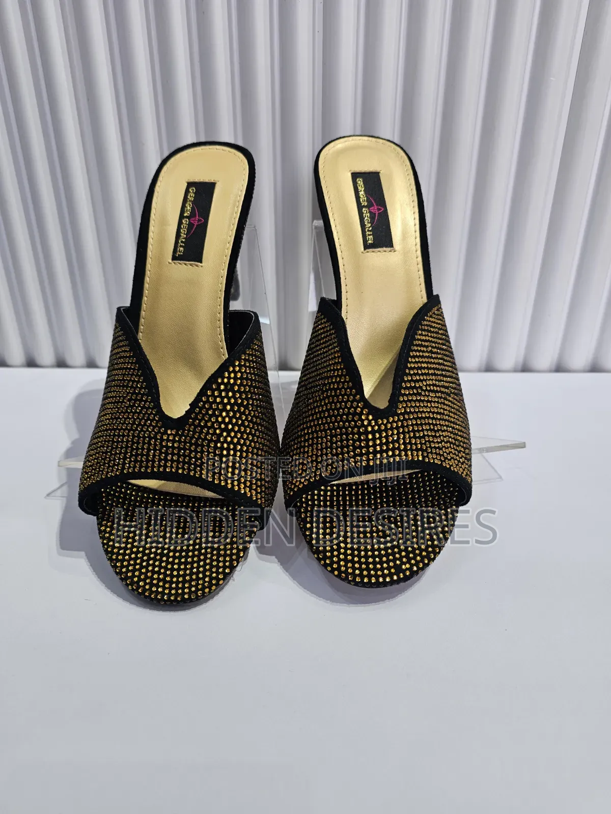 Gold Stones Mules