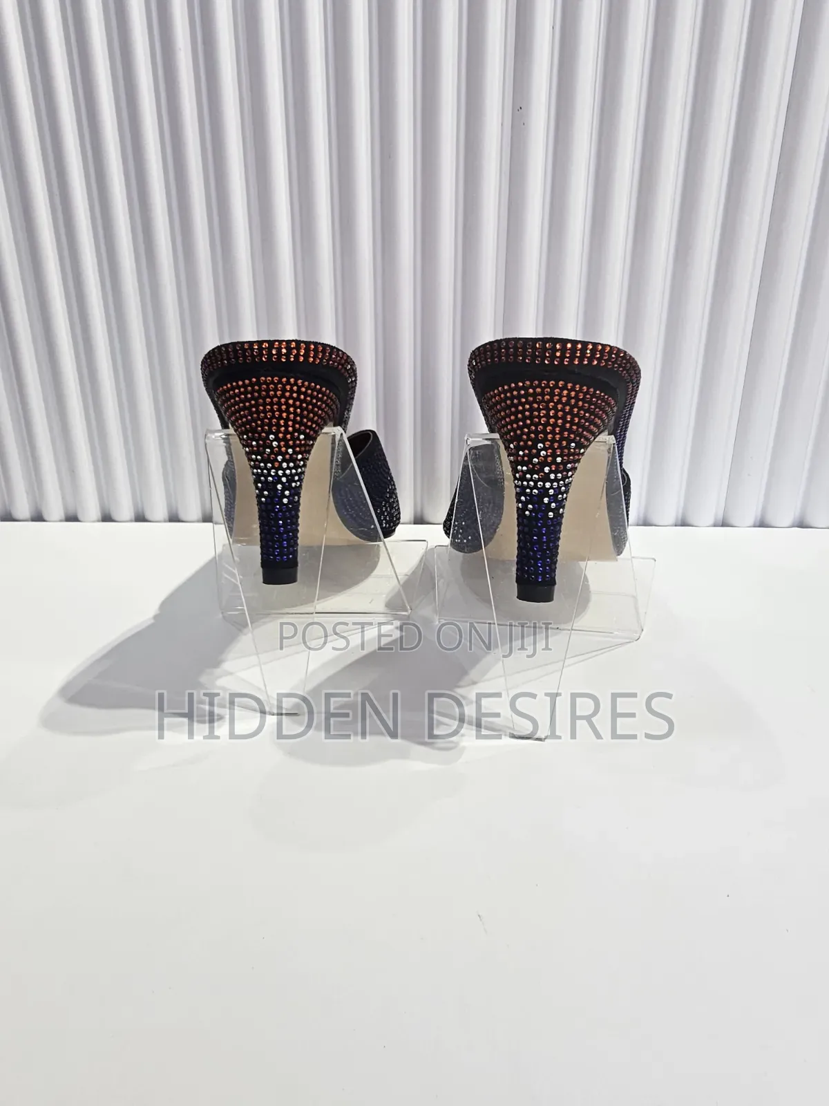 Orange Blue Stoned Mules