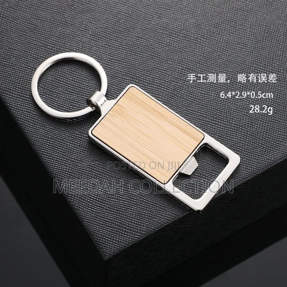 Quality Creative Bamboo Key Holder With Opener (Dozen)