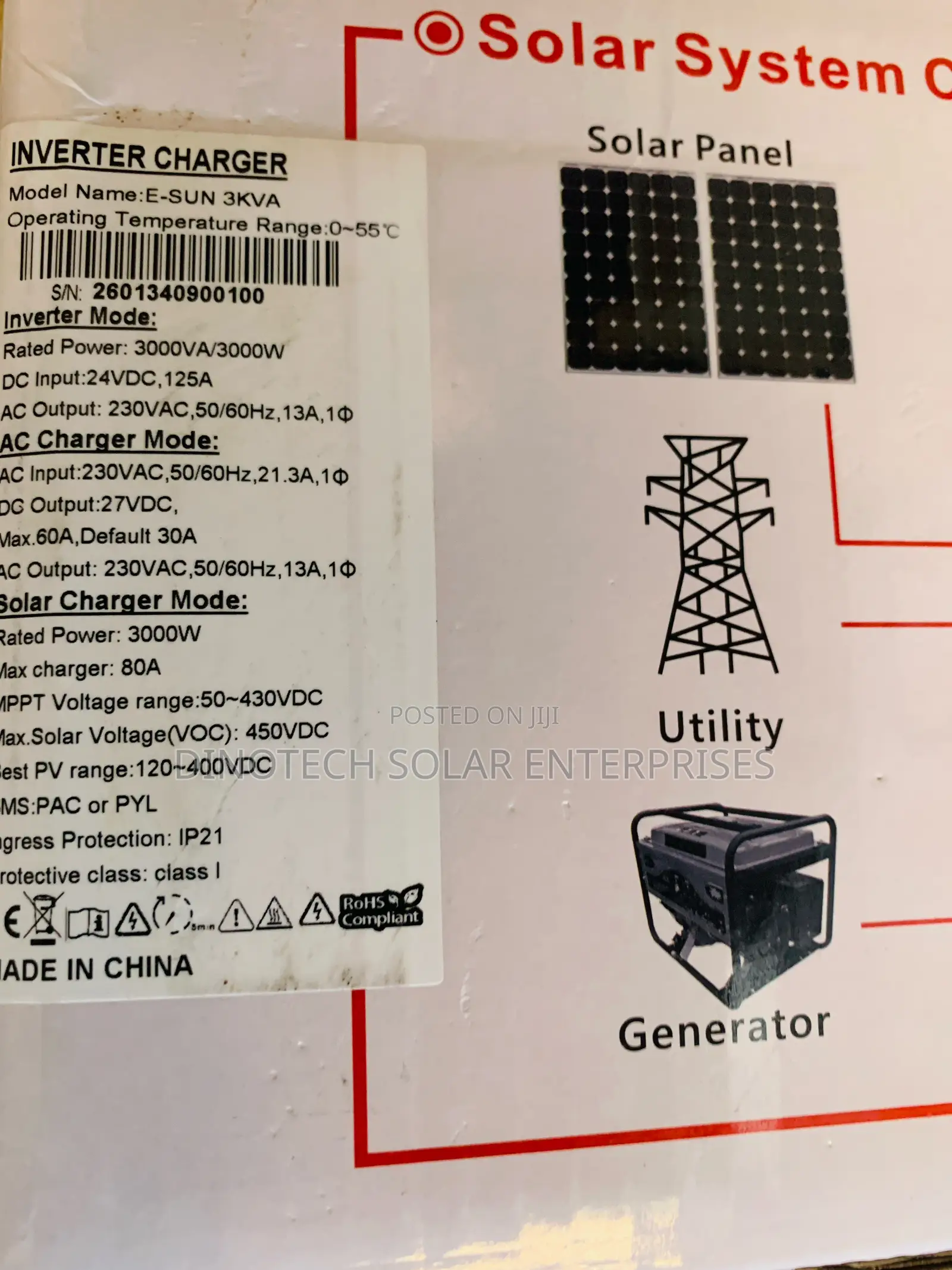 Sako 3kva 24v Transformerless Hybrid Solar Inverter