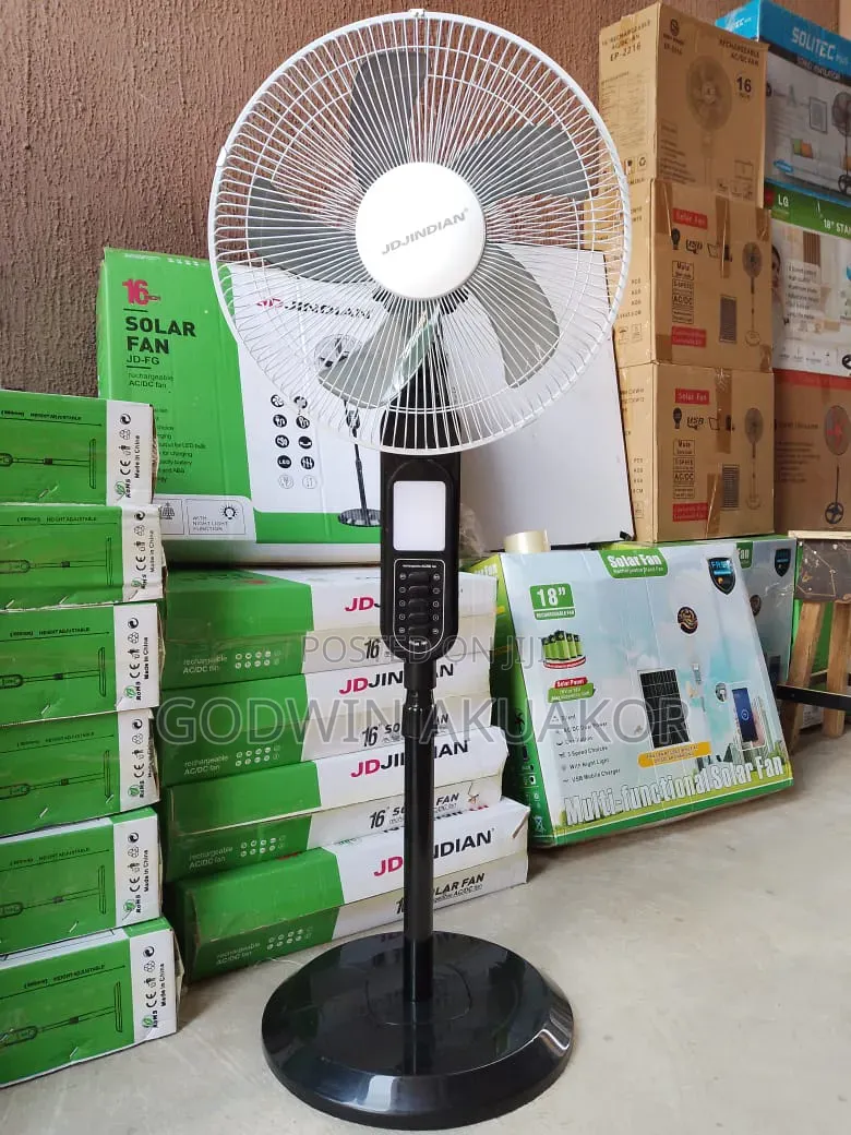 16 Inches Rechargeable Solar Fan