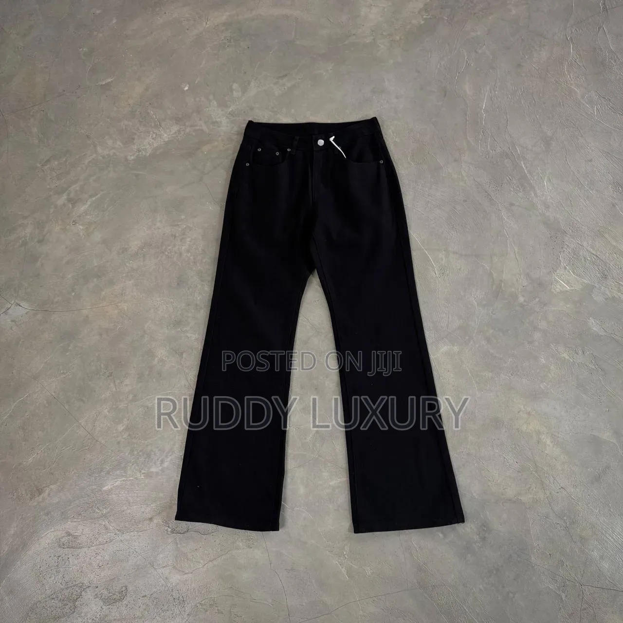Black Velvet Flared Trousers