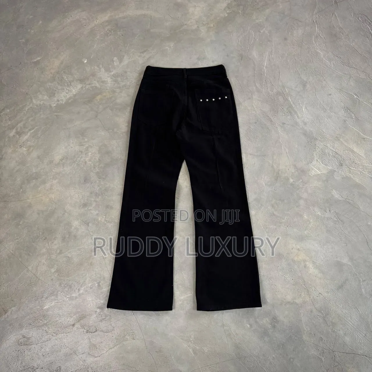 Black Velvet Flared Trousers