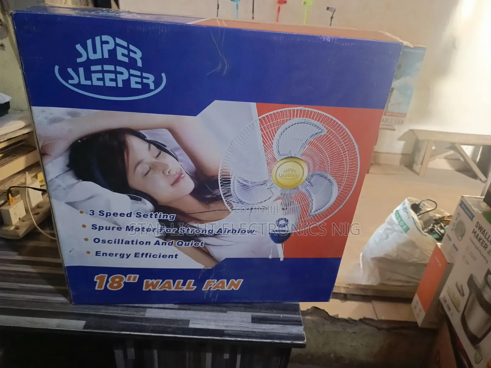 Metal Blades Wall Fan