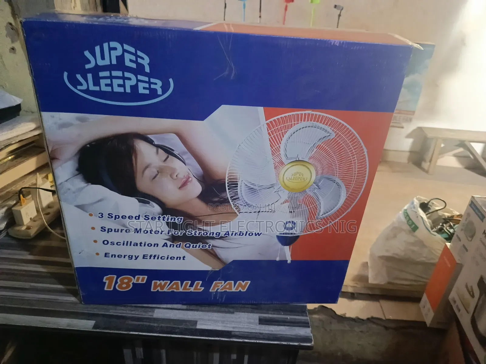 Metal Blades Wall Fan
