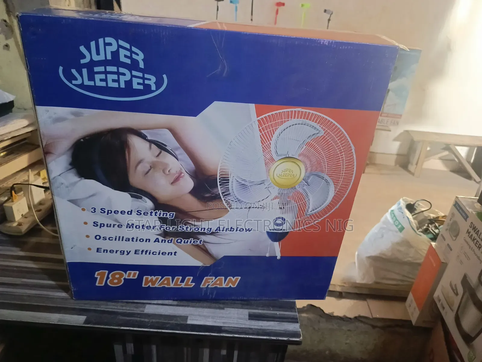 Metal Blades Wall Fan