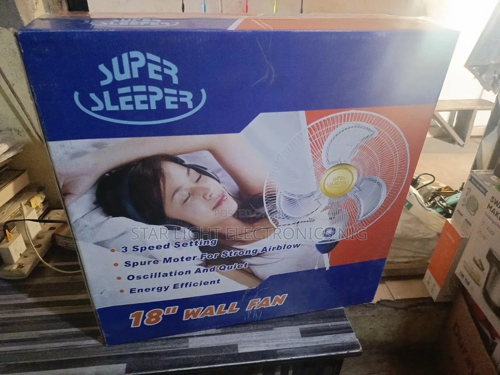 Metal Blades Wall Fan