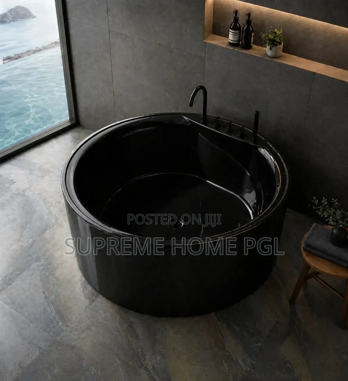 High Quality Circle Stand Alone Bathtub
