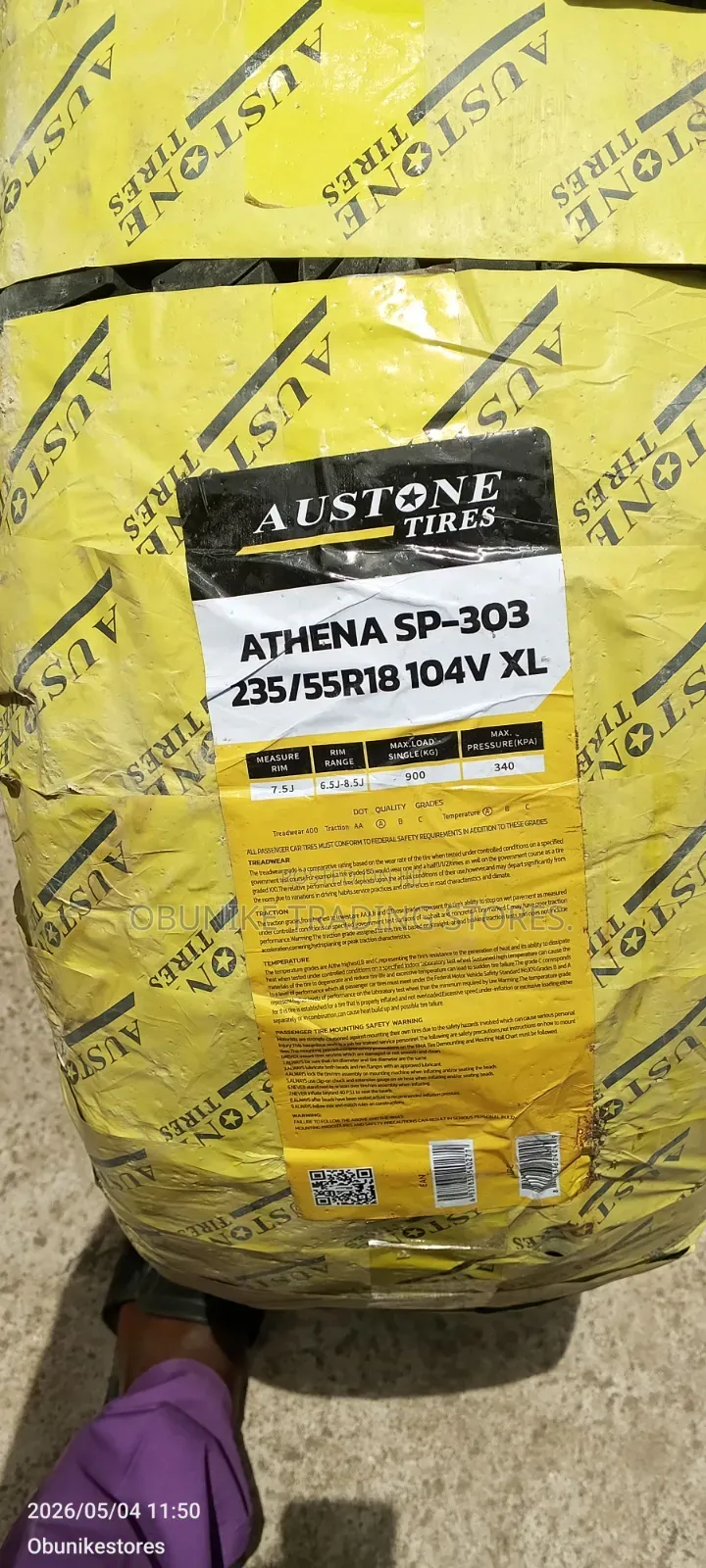 235/55r18 Austone Tyre.
