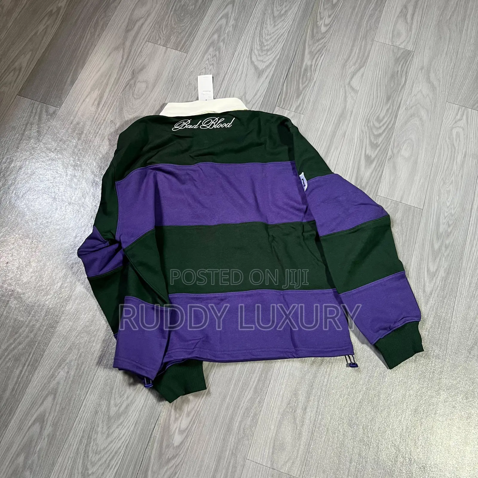 Badblood Striped Long Sleeve Polo 91 T-Shirt