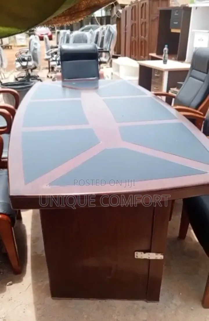 Imported Sturdy Conference Table With Sturdy 7 Chairs (Tokunbo)