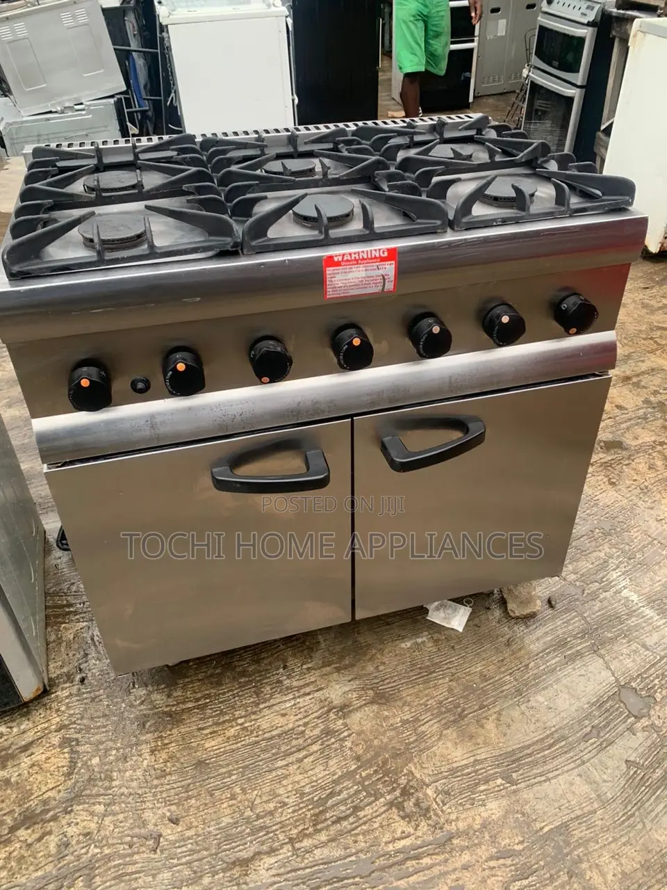Italian Industrial 6 Burner Gas Cooker