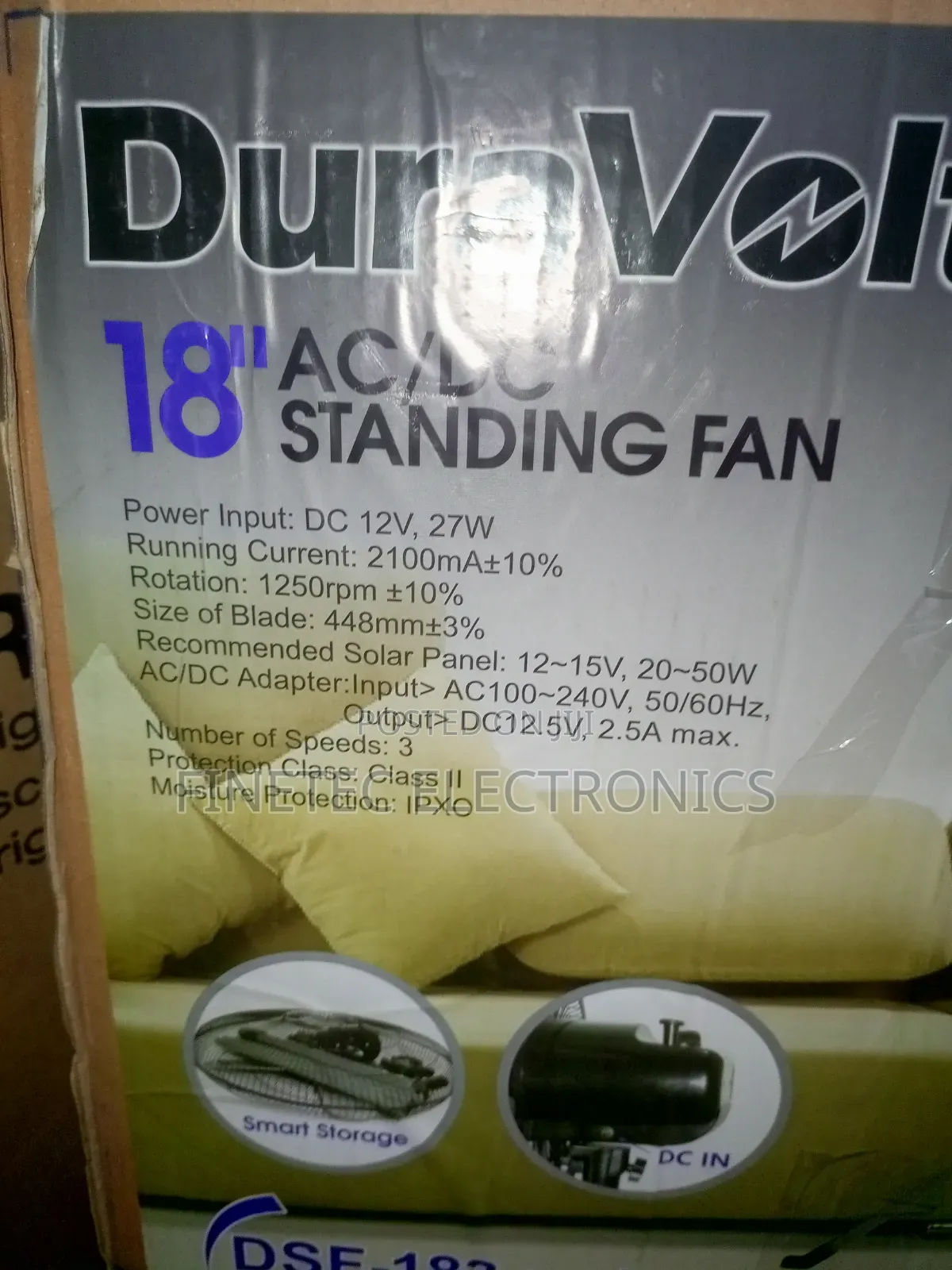 Duravolt Ac/Dc Standing Fan