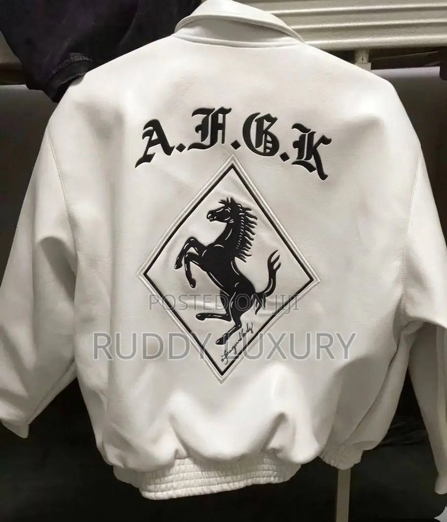 A Few Good Kids (Afgk) Racing Ferrari Horse Leather Jack