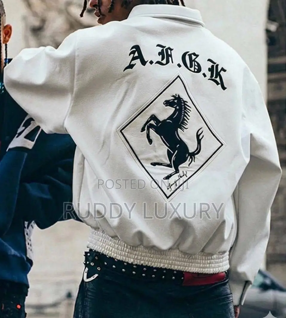 A Few Good Kids (Afgk) Racing Ferrari Horse Leather Jack