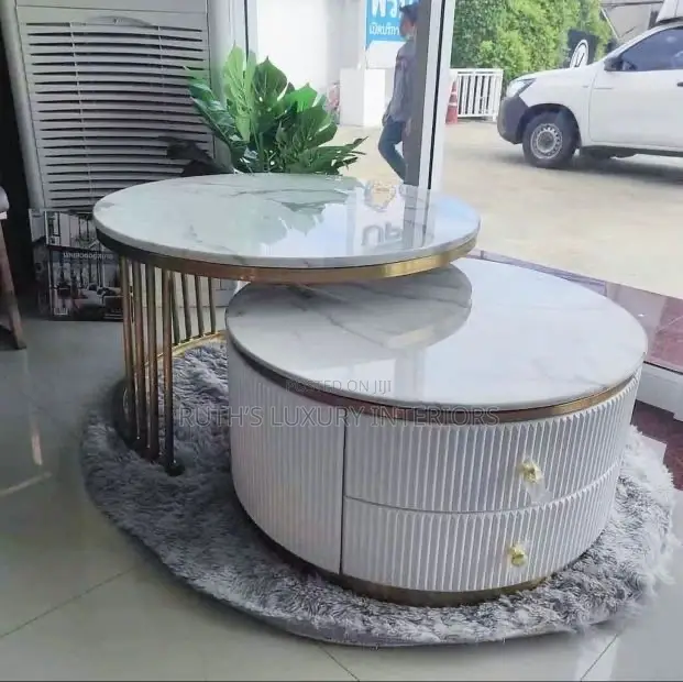 Luxury 2in1 Marble Top Center Table